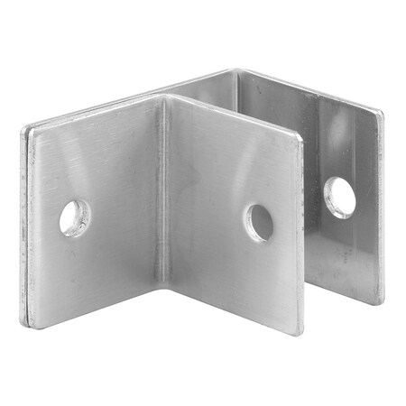 Prime-Line One Ear Wall Brackets, 1 in., Stainless Steel, Satin Finish with T-27 Torx Fasteners Single Pack 656-3012